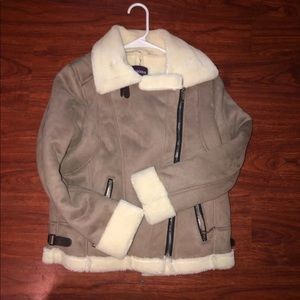 Suede Shearling Vigoss Jacket